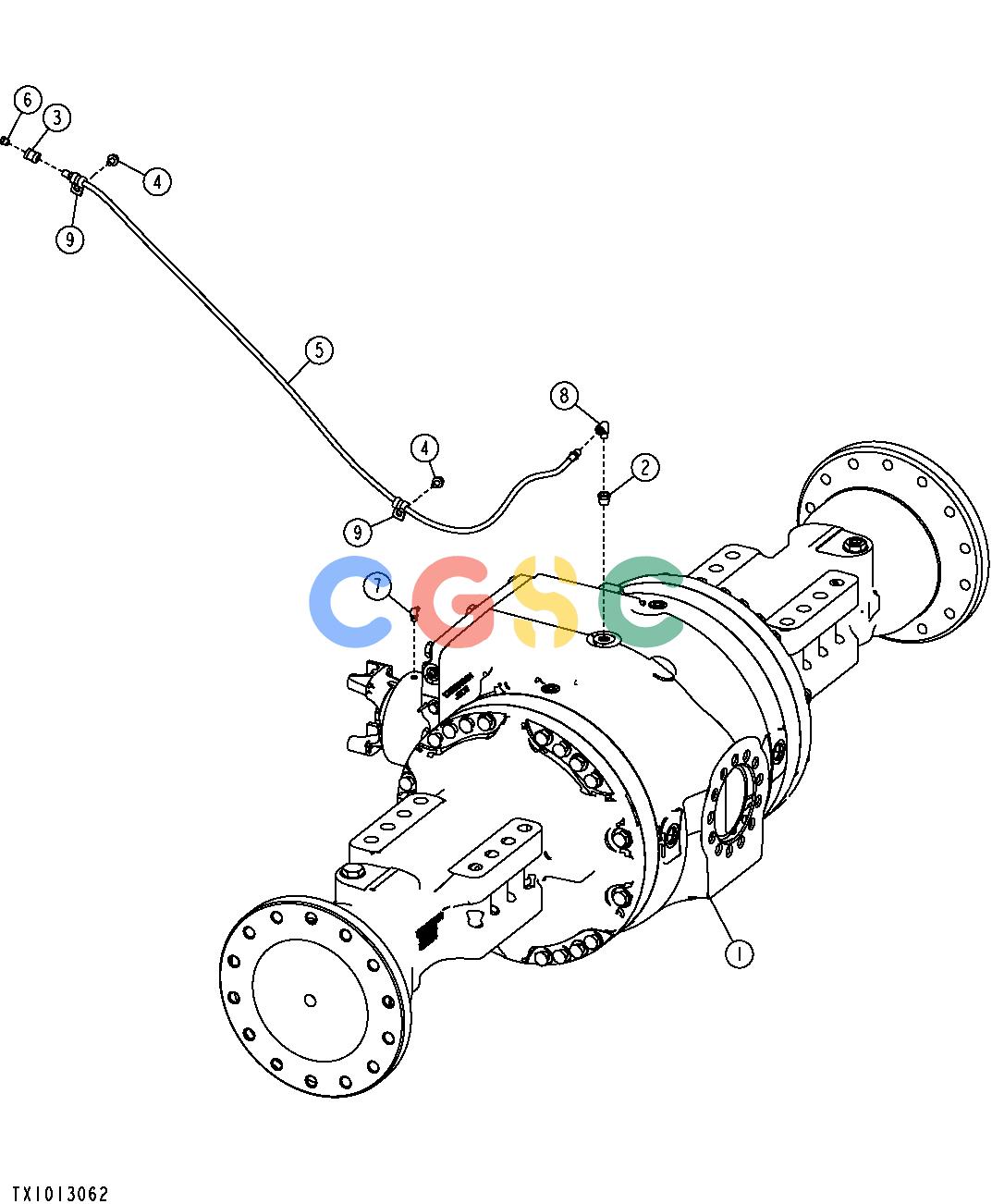 约翰迪尔零件查询RE160302 - AXLE FRONT AXLE (S.N. 611219-)EPC John Deere online