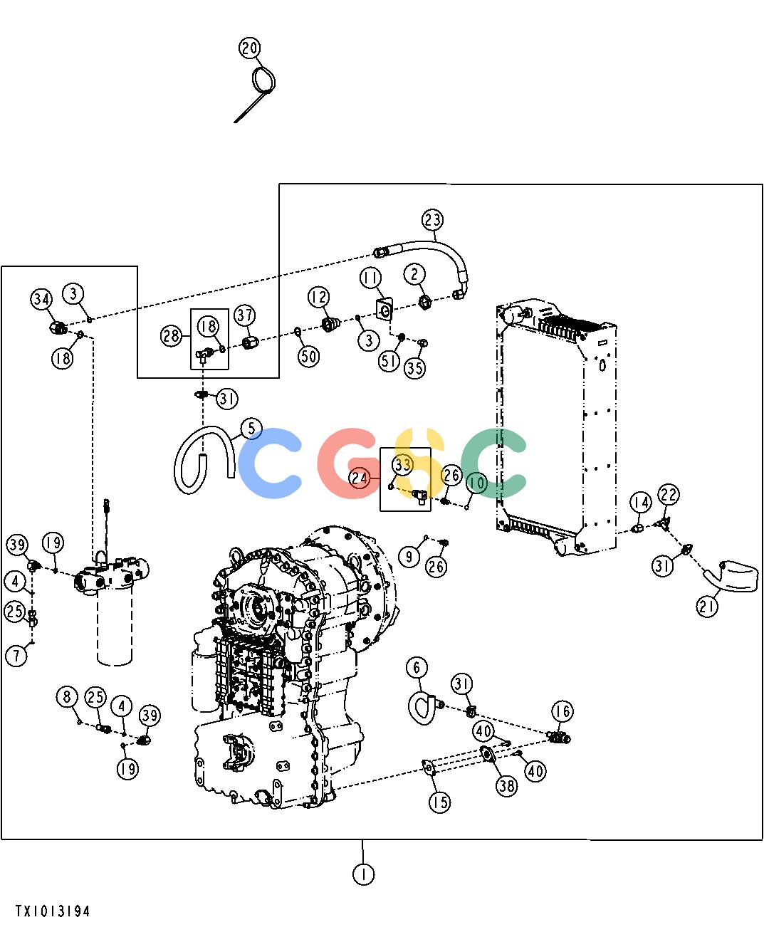 约翰迪尔零件查询YZ18992 - AXLE Environmental DrainEPC John Deere online