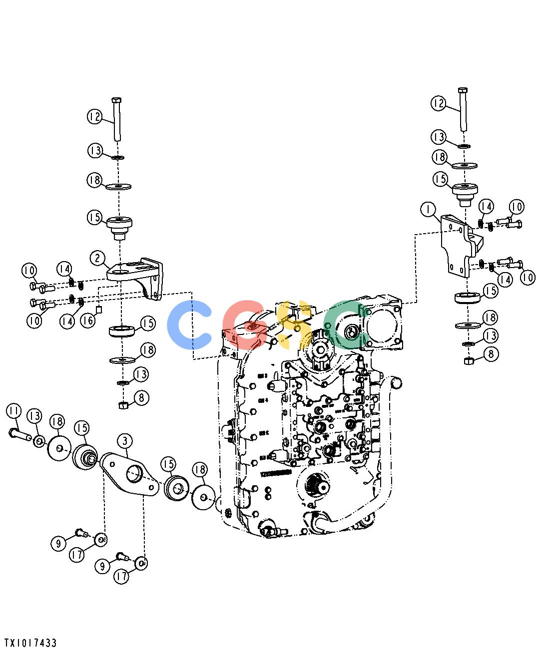 约翰迪尔零件查询1400 - AXLE TRANSMISSION MOUNTSEPC John Deere online