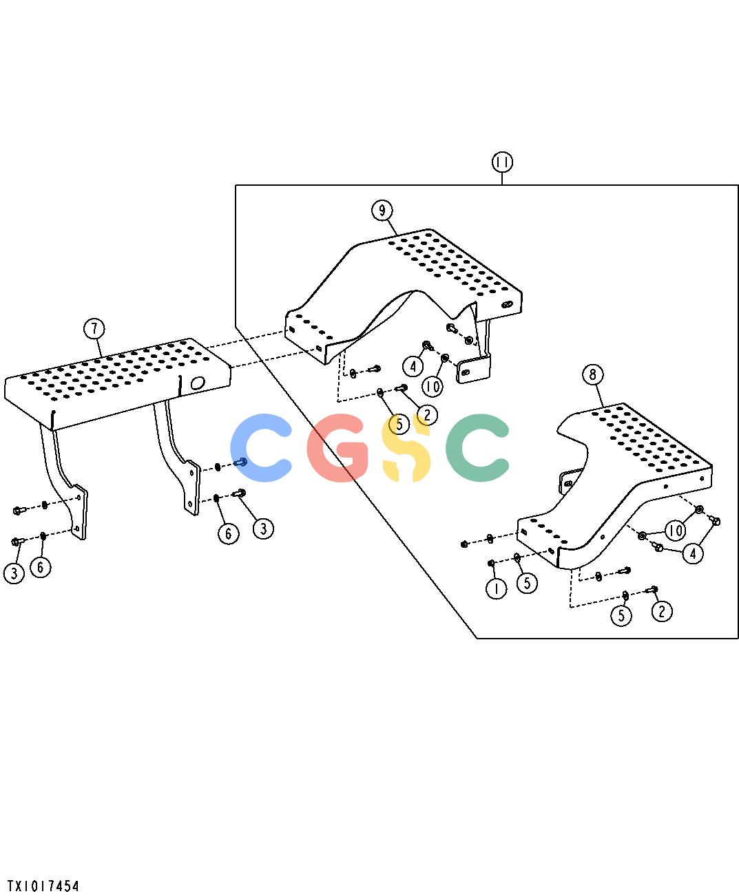 约翰迪尔零件查询RE160299 - AXLE Right and Left Rear PlatformsEPC John Deere online