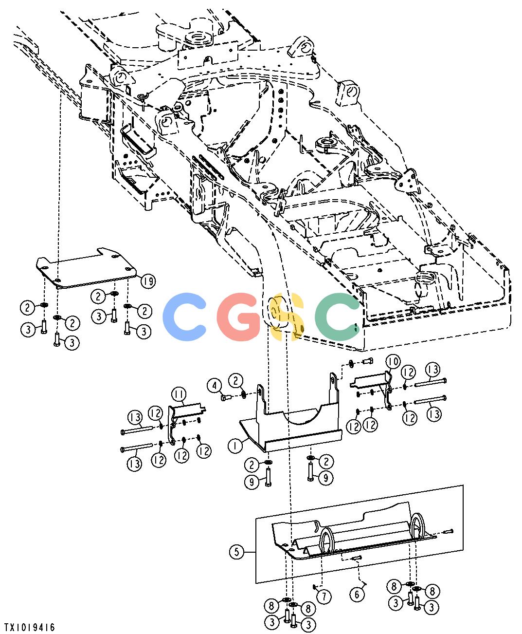 约翰迪尔零件查询1400 - AXLE EQUIPMENT AND ENGINE FRAME DOORSEPC John Deere online