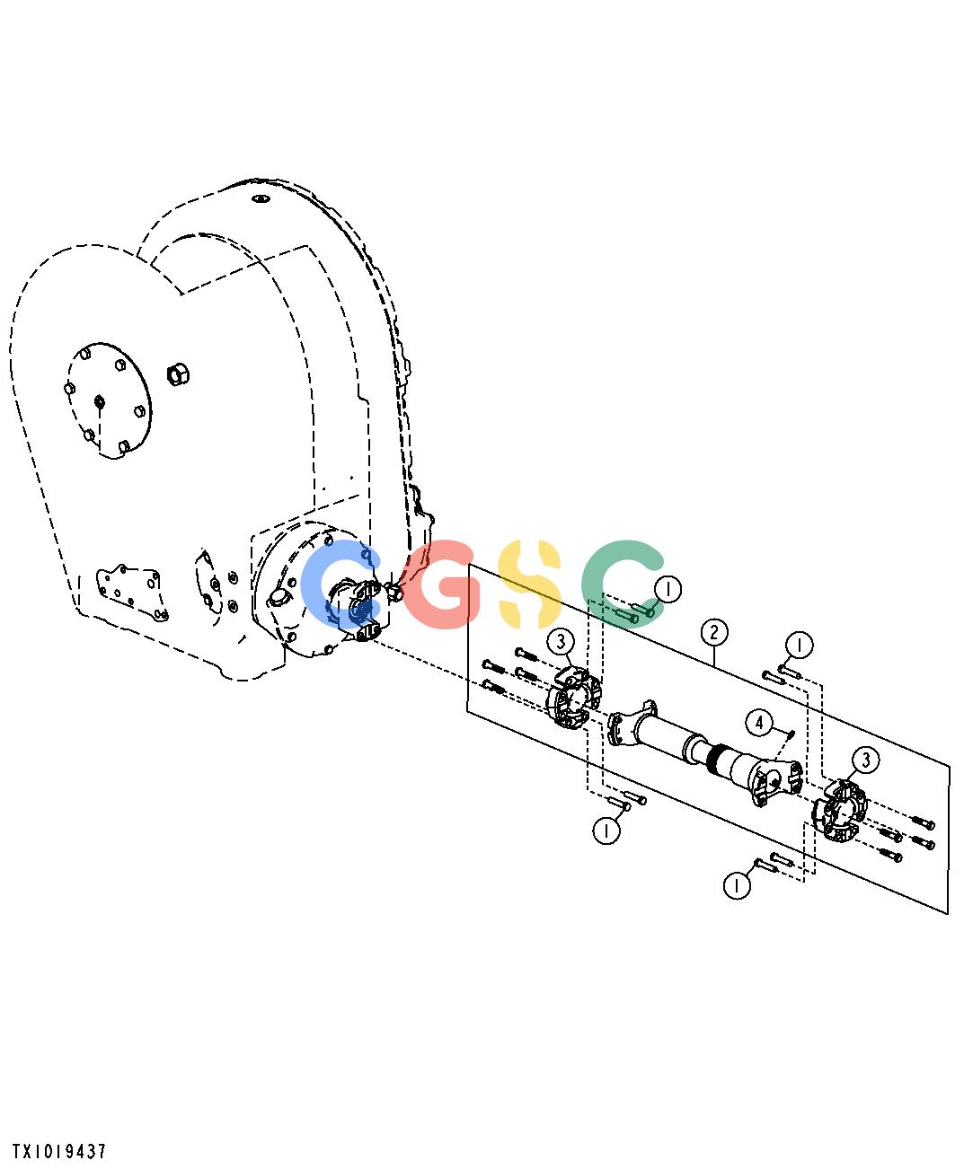 约翰迪尔零件查询1200 - AXLE WINCH DRIVE SHAFT (DANA) (DIRECT DRIVE)EPC John Deere online