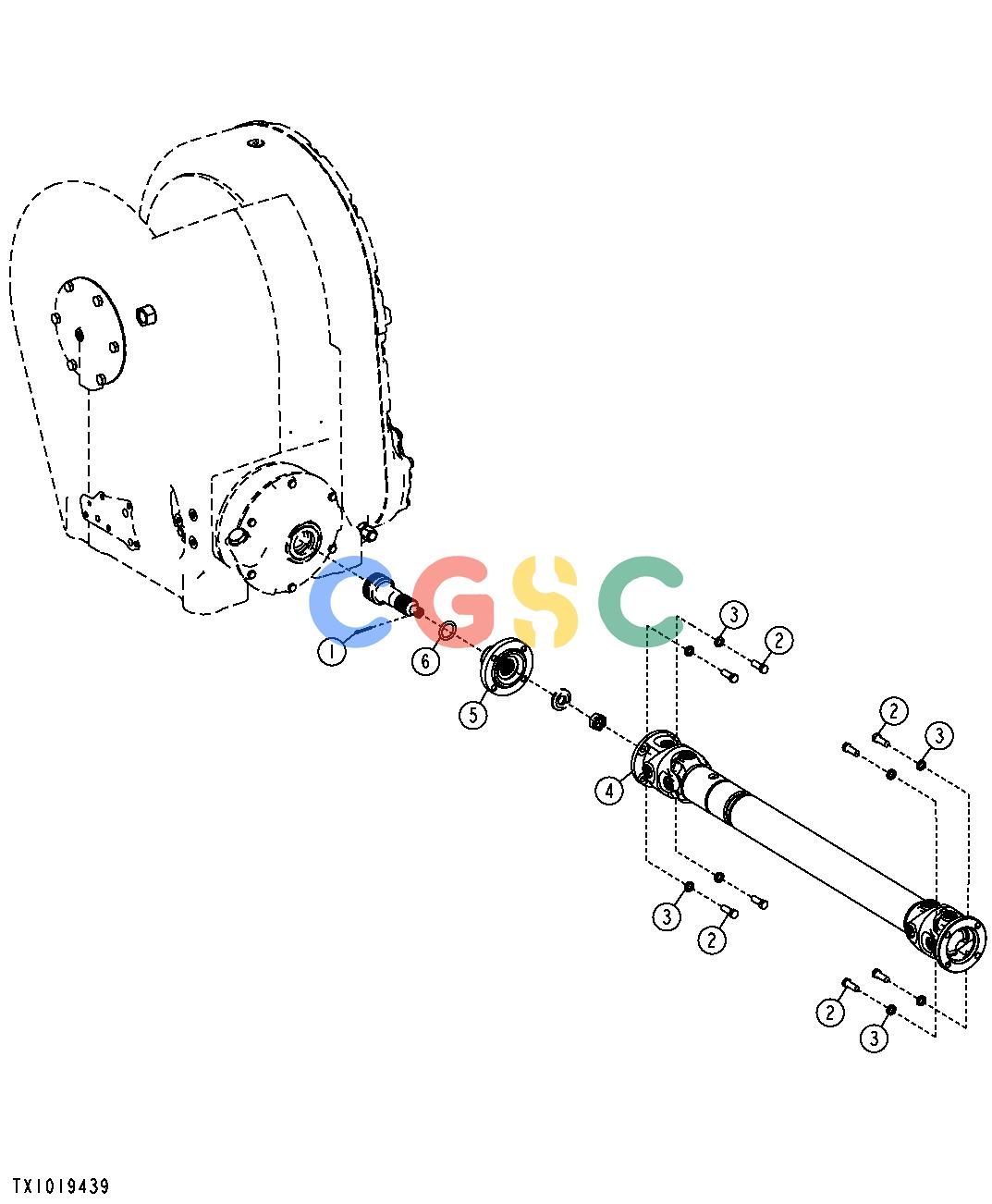 约翰迪尔零件查询1400 - AXLE WINCH DRIVE SHAFT (848H)EPC John Deere online