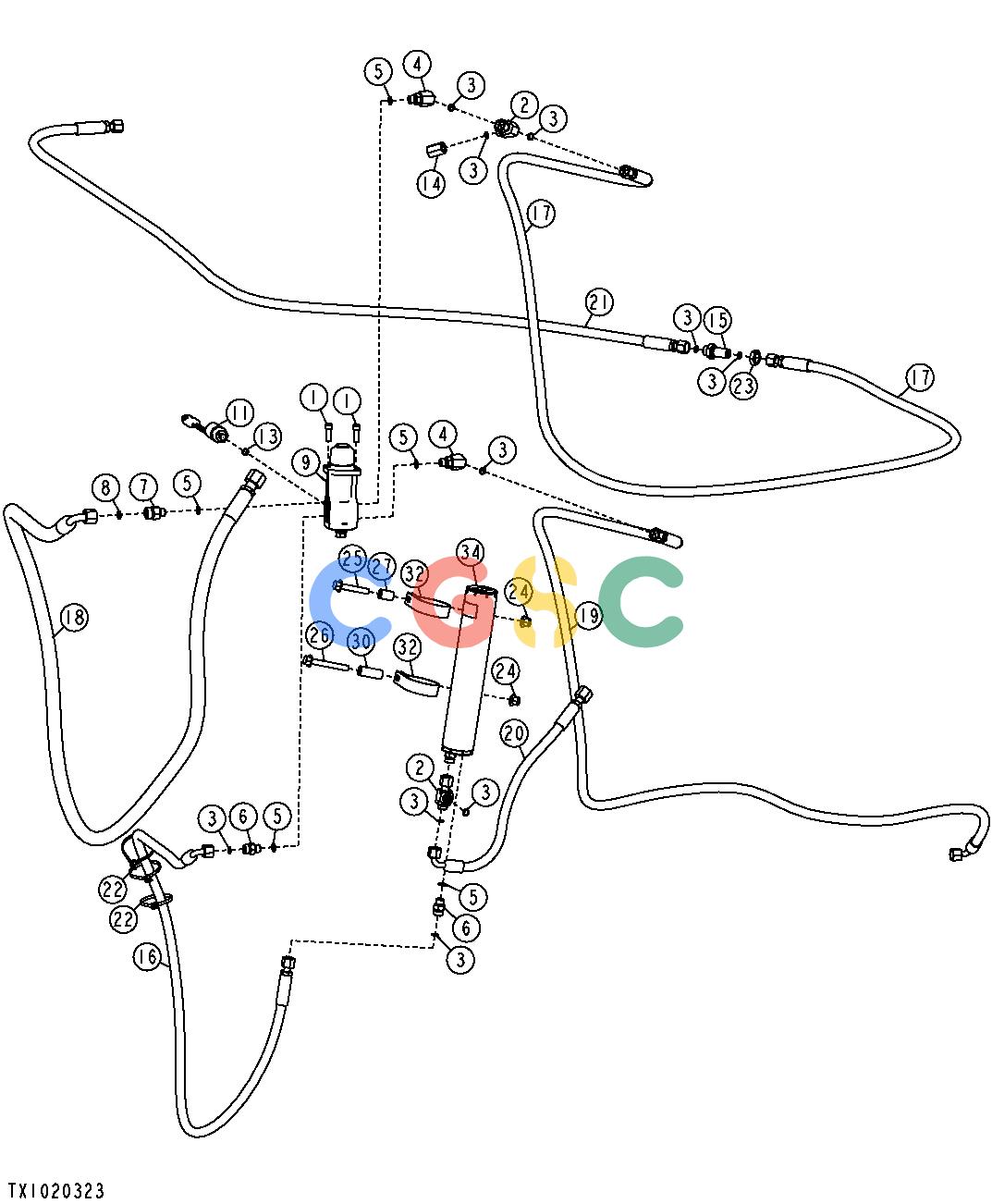 约翰迪尔零件查询1400 - AXLE SERVICE BRAKE ACCUMULATOR, HOSES AND FITTINGS (TORQUE CONVERTER)EPC John Deere online