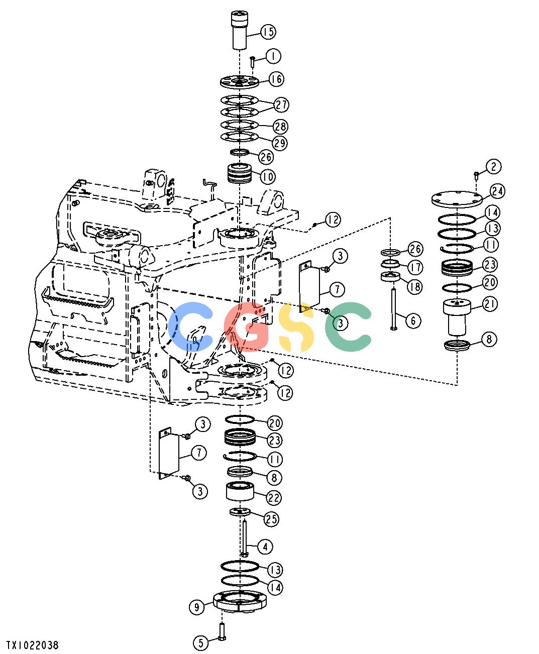 约翰迪尔零件查询1400 - AXLE ARTICULATION JOINTEPC John Deere online