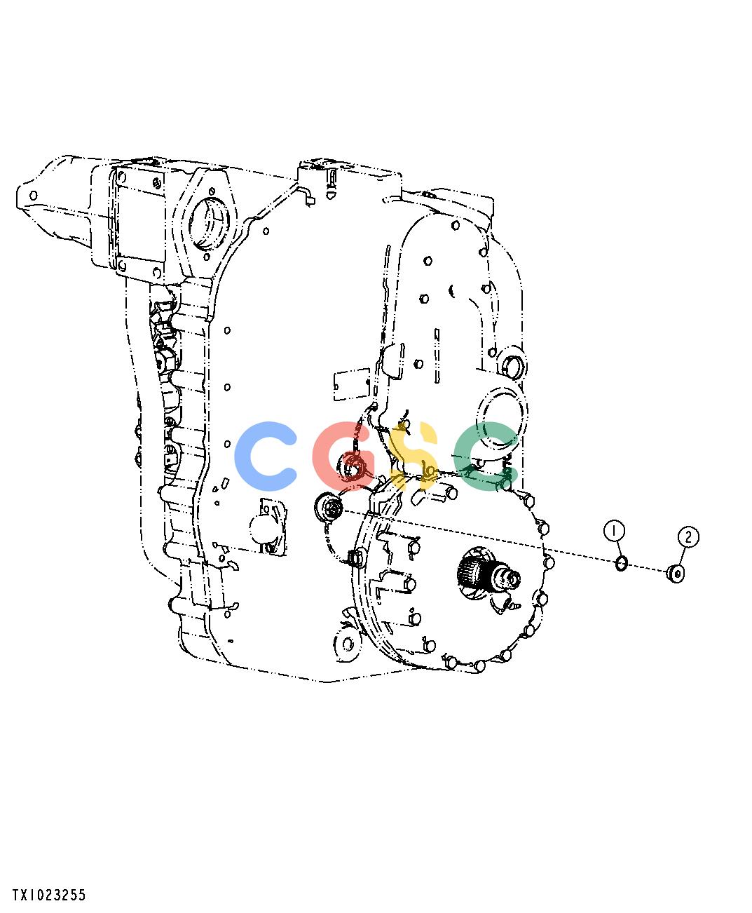 约翰迪尔零件查询1400 - AXLE TRANSMISSION OIL PLUG (NO WINCH OPTION)EPC John Deere online