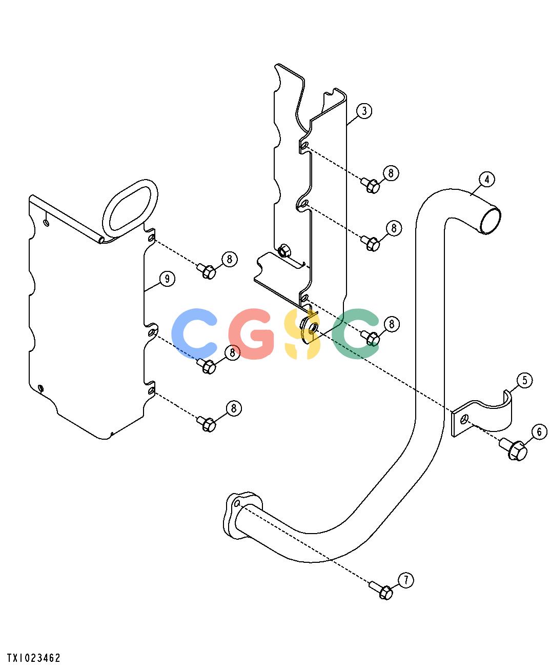 约翰迪尔零件查询1400 - AXLE TRANSMISSION COVER (848H)EPC John Deere online