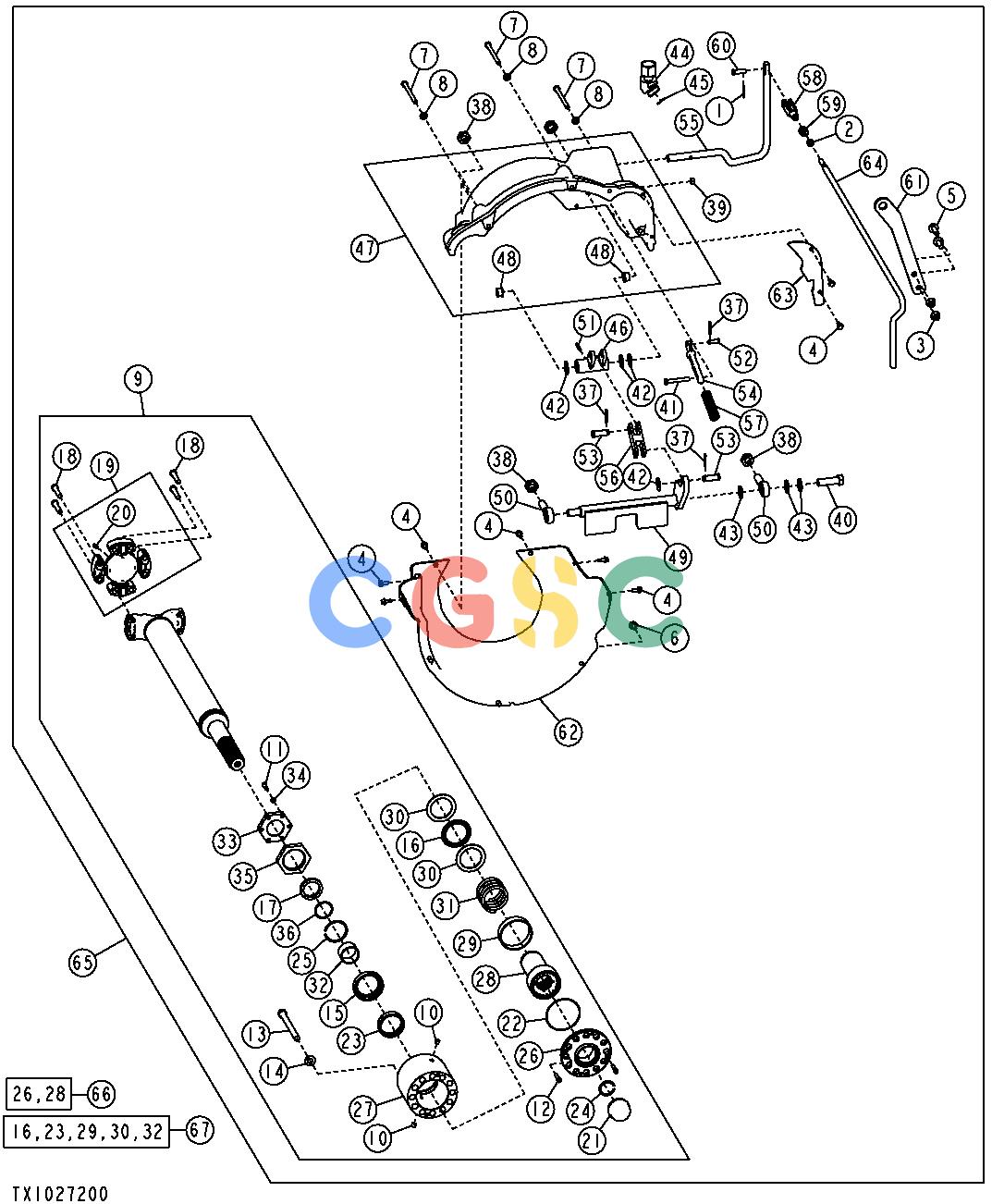 约翰迪尔零件查询1200 - AXLE TRANSMISSION DISCONNECT CONTROL LINKAGE - FIELD KIT (DIRECT DRIVE)EPC John Deere online