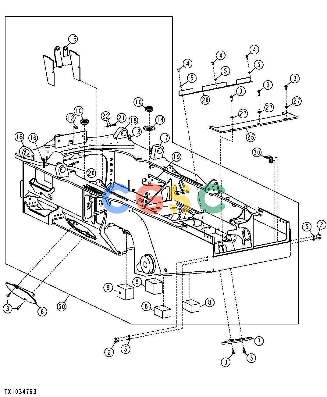 约翰迪尔零件查询1400 - AXLE ENGINE FRAMEEPC John Deere online