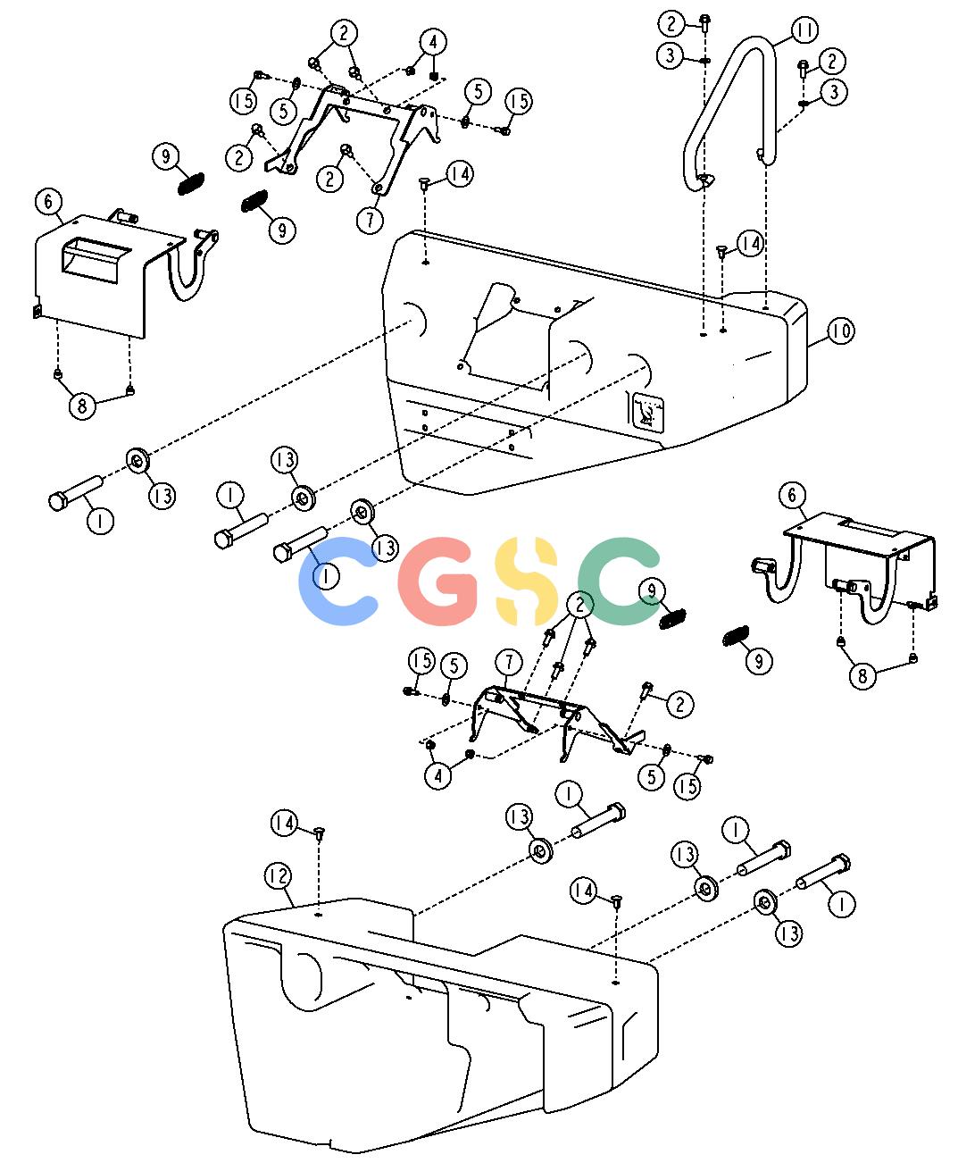 约翰迪尔零件查询YZ18992 - AXLE Main CounterweightEPC John Deere online