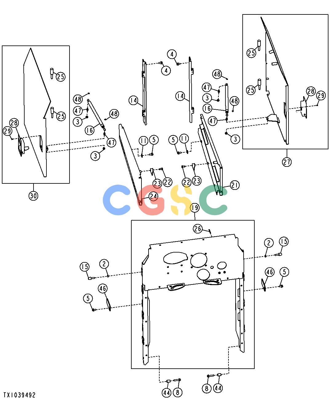 约翰迪尔零件查询YZ18992 - AXLE Engine Side ShieldsEPC John Deere online