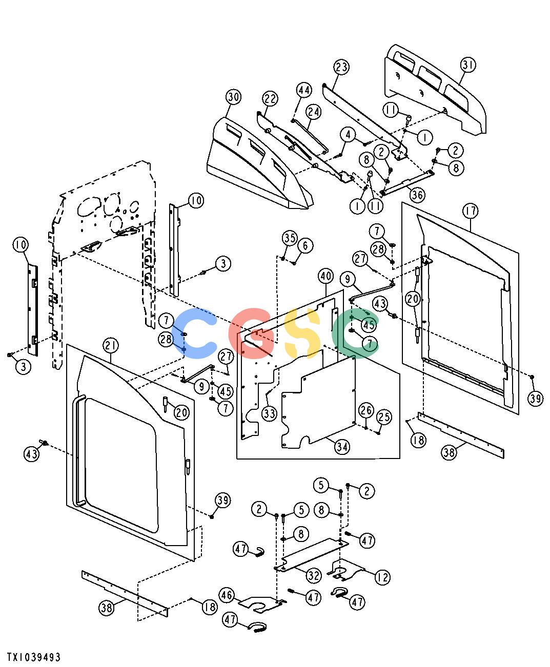 约翰迪尔零件查询YZ18992 - AXLE Cooling Package Side ShieldsEPC John Deere online