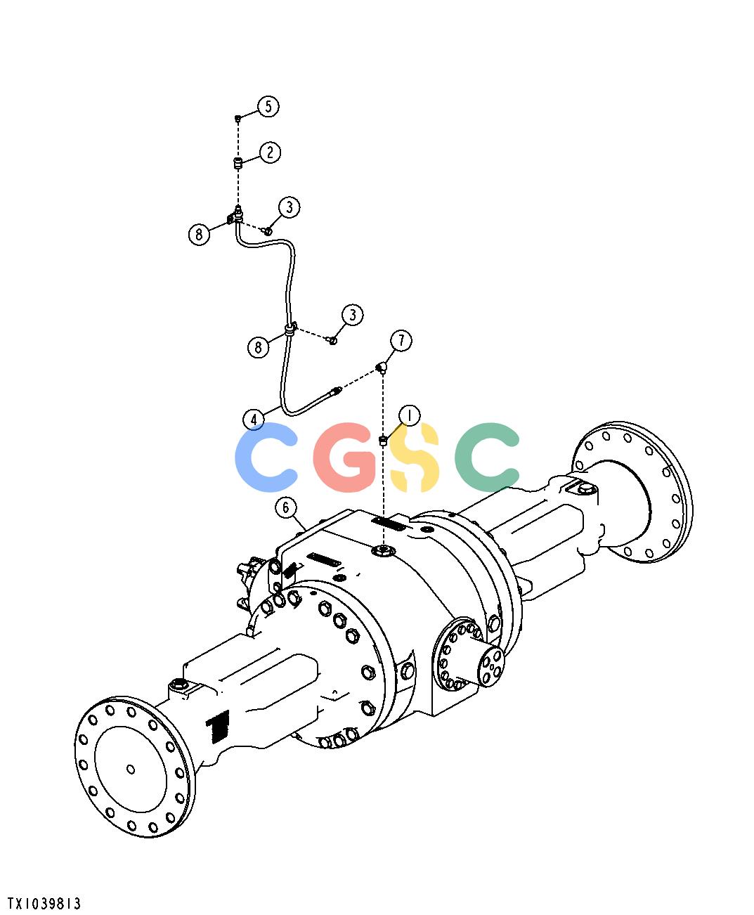 约翰迪尔零件查询YZ18992 - AXLE Rear Axle with Differential LockEPC John Deere online