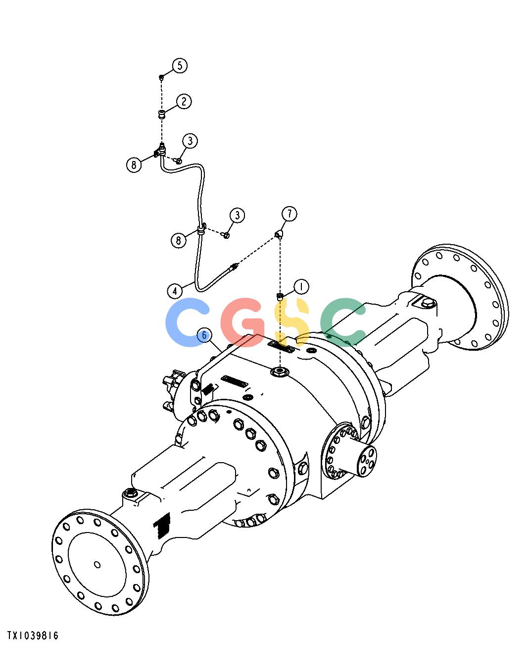 约翰迪尔零件查询YZ18992 - AXLE Rear AxleEPC John Deere online