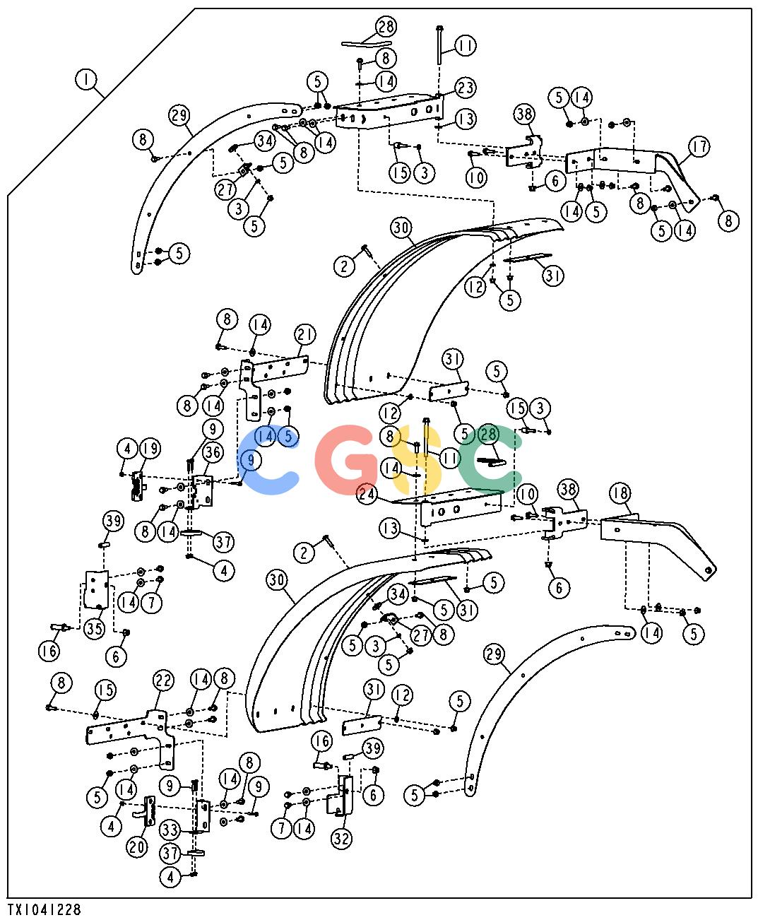 约翰迪尔零件查询RE160299 - AXLE FULL COVERAGE REAR FENDERS (W/LATCH)EPC John Deere online