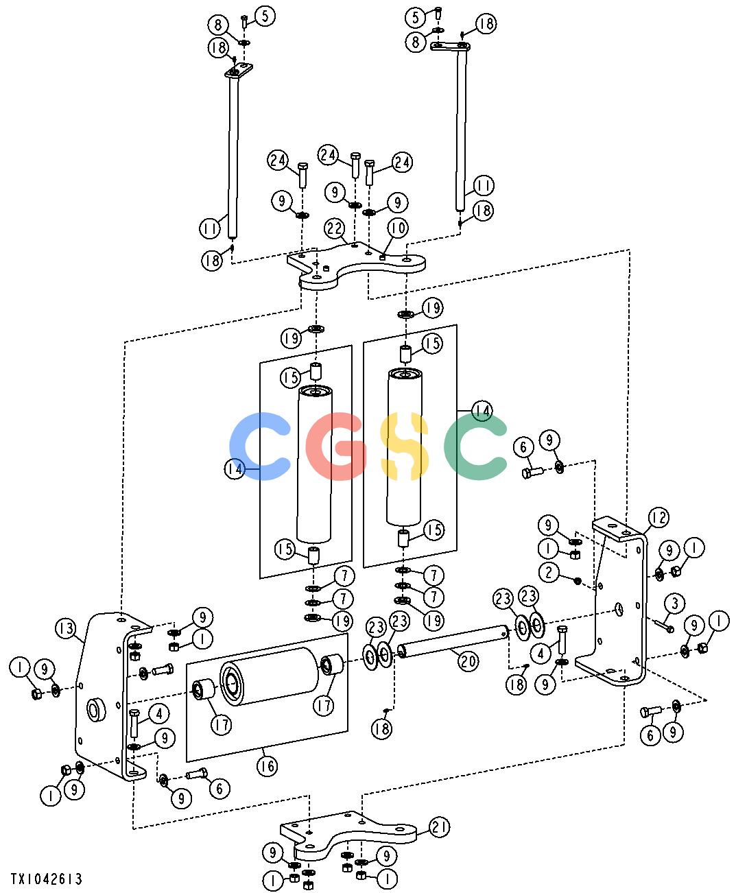 约翰迪尔零件查询1200 - AXLE CABLE ROLLERSEPC John Deere online