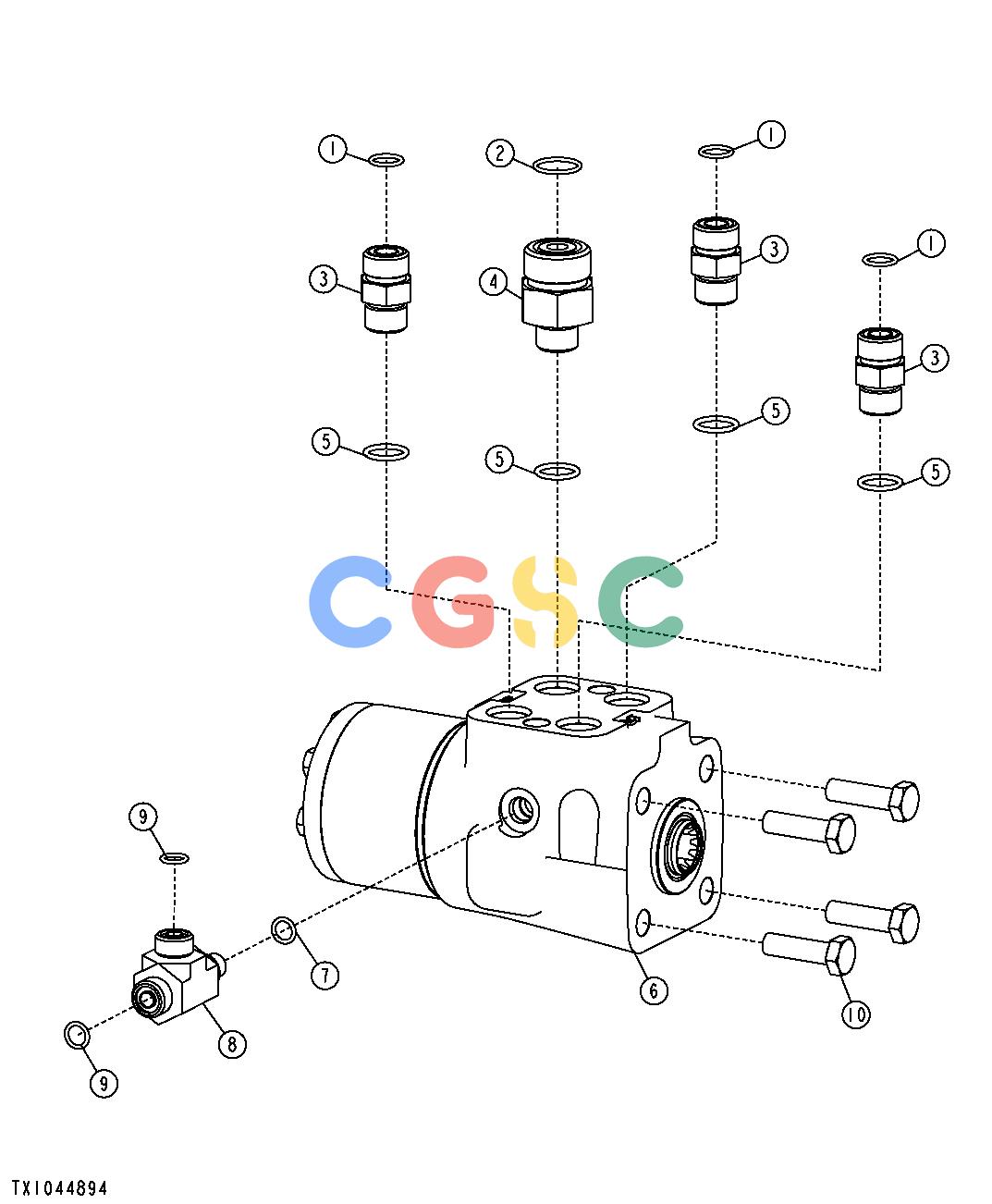 约翰迪尔零件查询YZ18992 - AXLE Steering ValveEPC John Deere online