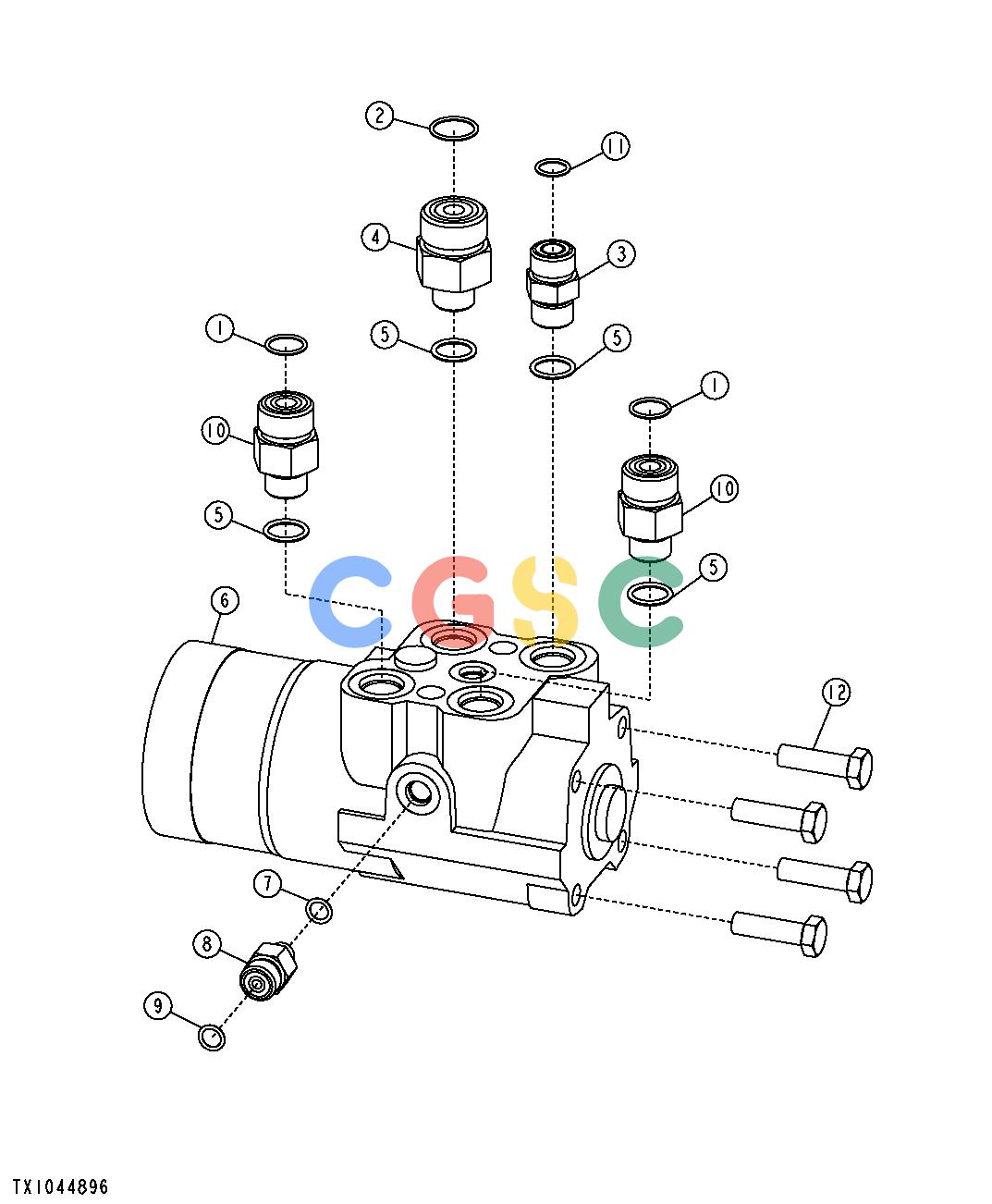 约翰迪尔零件查询RE160302 - AXLE Steering Valve and FittingsEPC John Deere online
