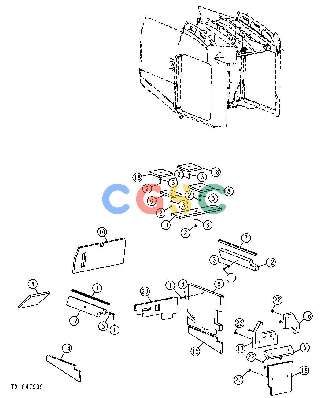 约翰迪尔零件查询YZ18992 - AXLE Sound AbsorptionEPC John Deere online