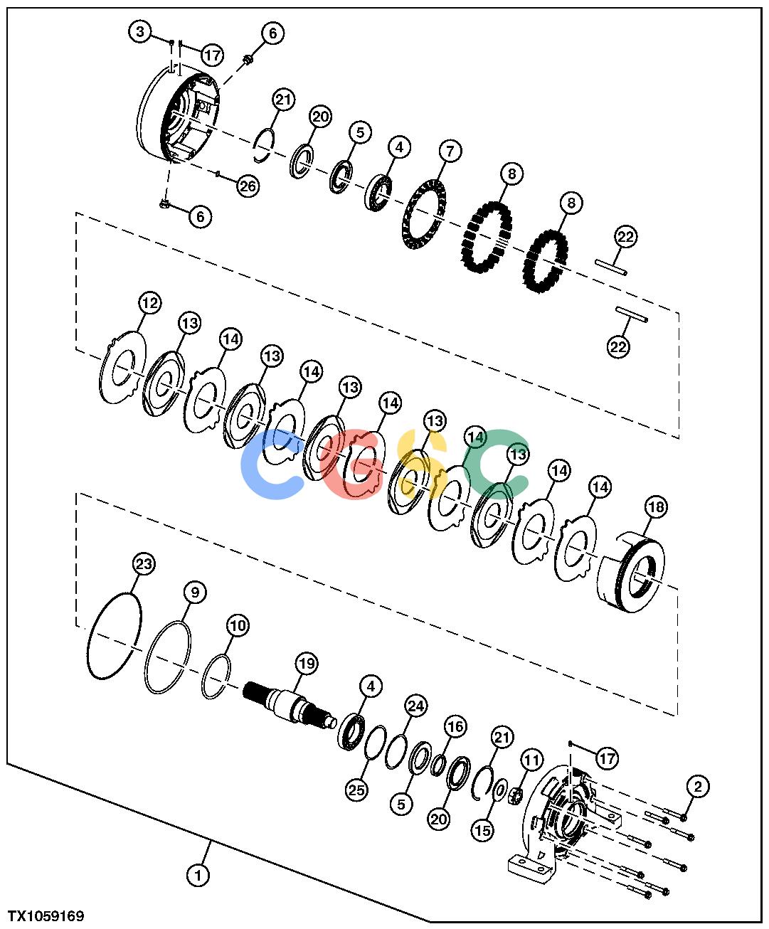 约翰迪尔零件查询RE160302 - AXLE Replacement Park BrakeEPC John Deere online