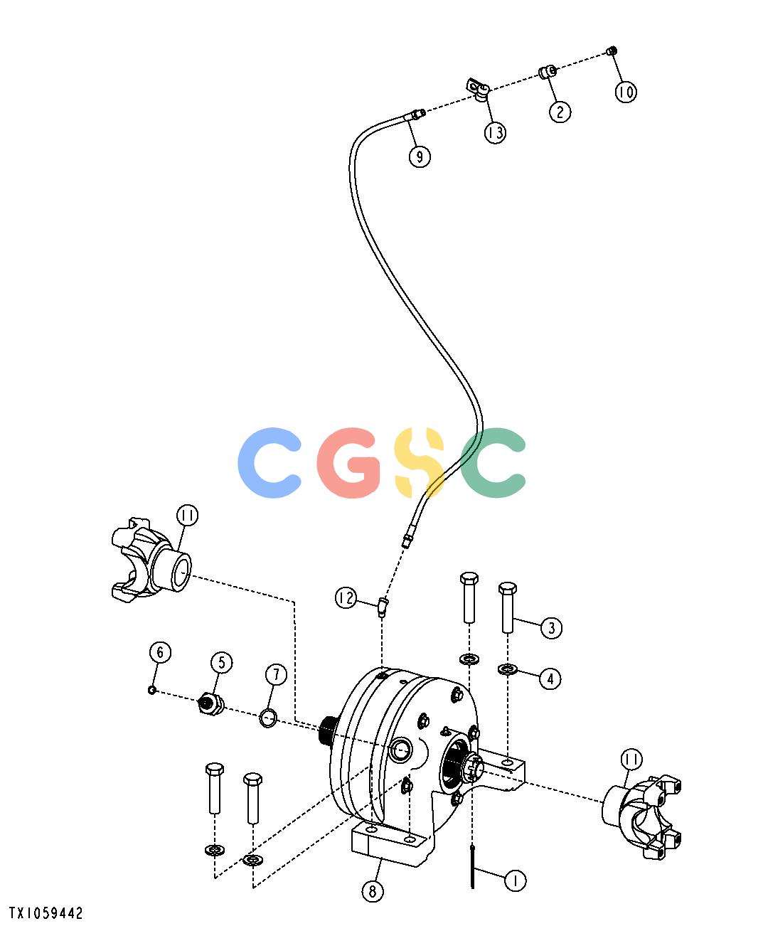约翰迪尔零件查询YZ18992 - AXLE Park Brake MountingEPC John Deere online
