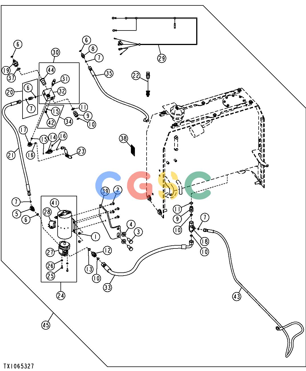 约翰迪尔零件查询RE160302 - AXLE SECONDARY STEERING (SN. 590068- )EPC John Deere online