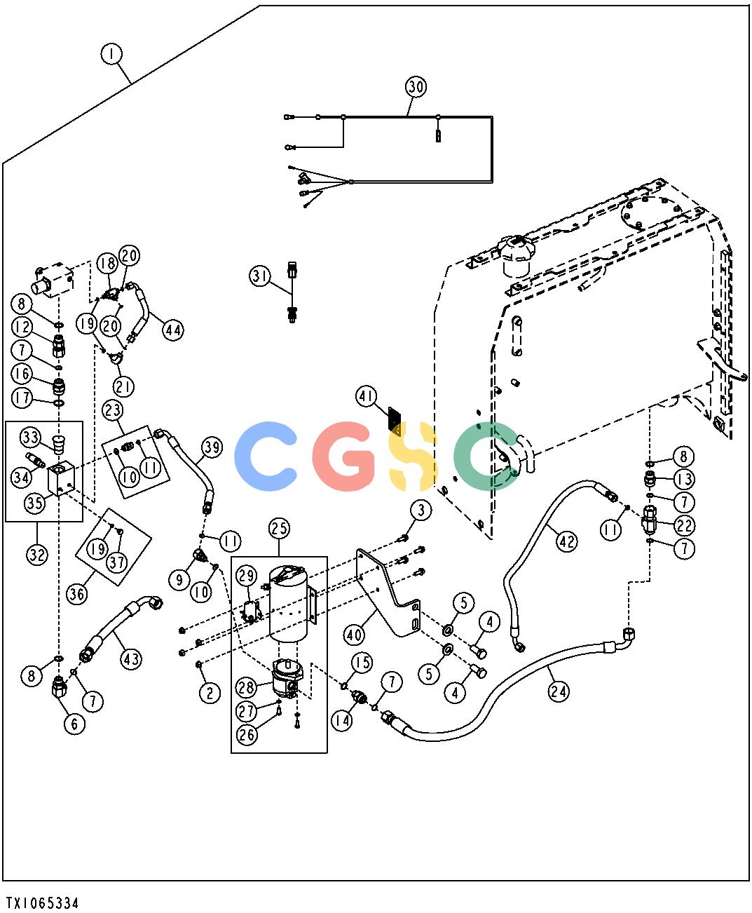约翰迪尔零件查询RE160299 - AXLE Secondary Steering (606267 - )EPC John Deere online