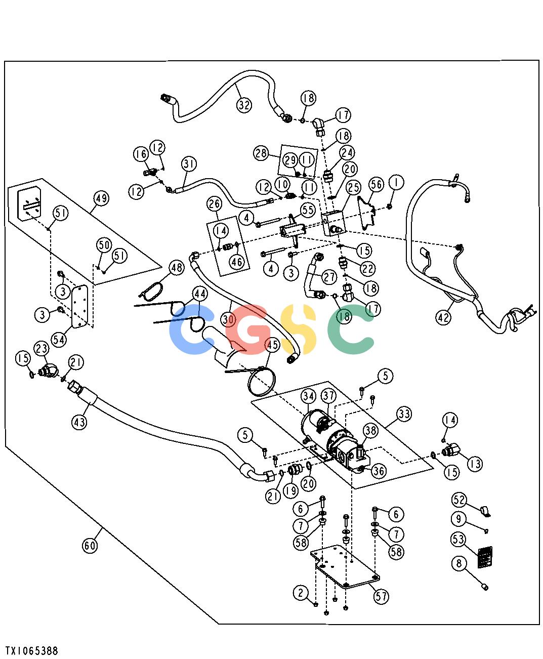 约翰迪尔零件查询1400 - AXLE SECONDARY STEERING KIT (TORQUE CONVERTER) (FIELD)EPC John Deere online