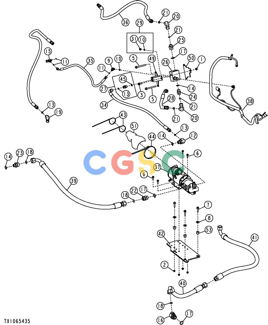 约翰迪尔零件查询1400 - AXLE SECONDARY STEERING KIT (TORQUE CONVERTER) (FACTORY)EPC John Deere online
