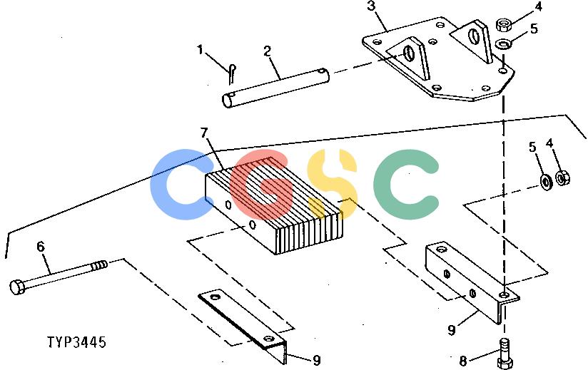 约翰迪尔零件查询10 - BACKHOE STABILIZER PADEPC John Deere online