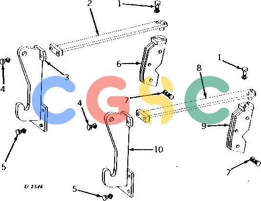 约翰迪尔零件查询93 - BACKHOE MOUNTING BRACKETS FOR USE WITH 610 OR 612 BULLDOZER [C07]EPC John Deere online