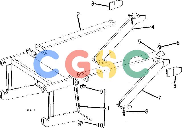 约翰迪尔零件查询93 - BACKHOE SUB-FRAME AND MOUNTING PARTS FOR 2010 CRAWLER TRACTOR WITH 620 OR 622 BULLDOZER [C10]EPC John Deere online