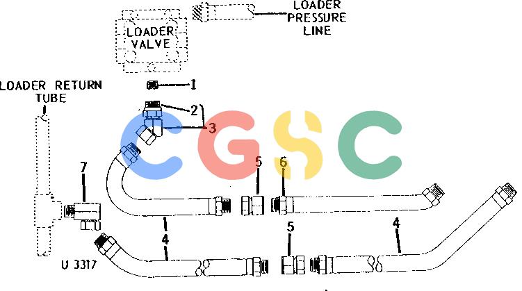 约翰迪尔零件查询93 - BACKHOE OIL LINES AND FITTINGS FOR 2010 CRAWLER LOADER [G02]EPC John Deere online