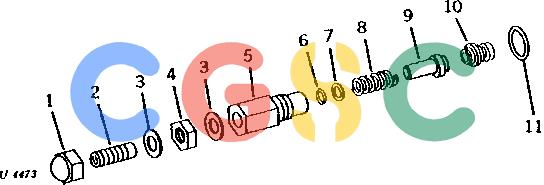 约翰迪尔零件查询92 - BACKHOE CIRCUIT RELIEF VALVES FOR OPEN-CENTER HYDRAULIC SYSTEM [B11]EPC John Deere online