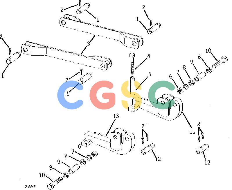 约翰迪尔零件查询9250 - BACKHOE TIE BARS AND MOUNTING PARTS (JD300, JD400, JD401-A) [C16]EPC John Deere online