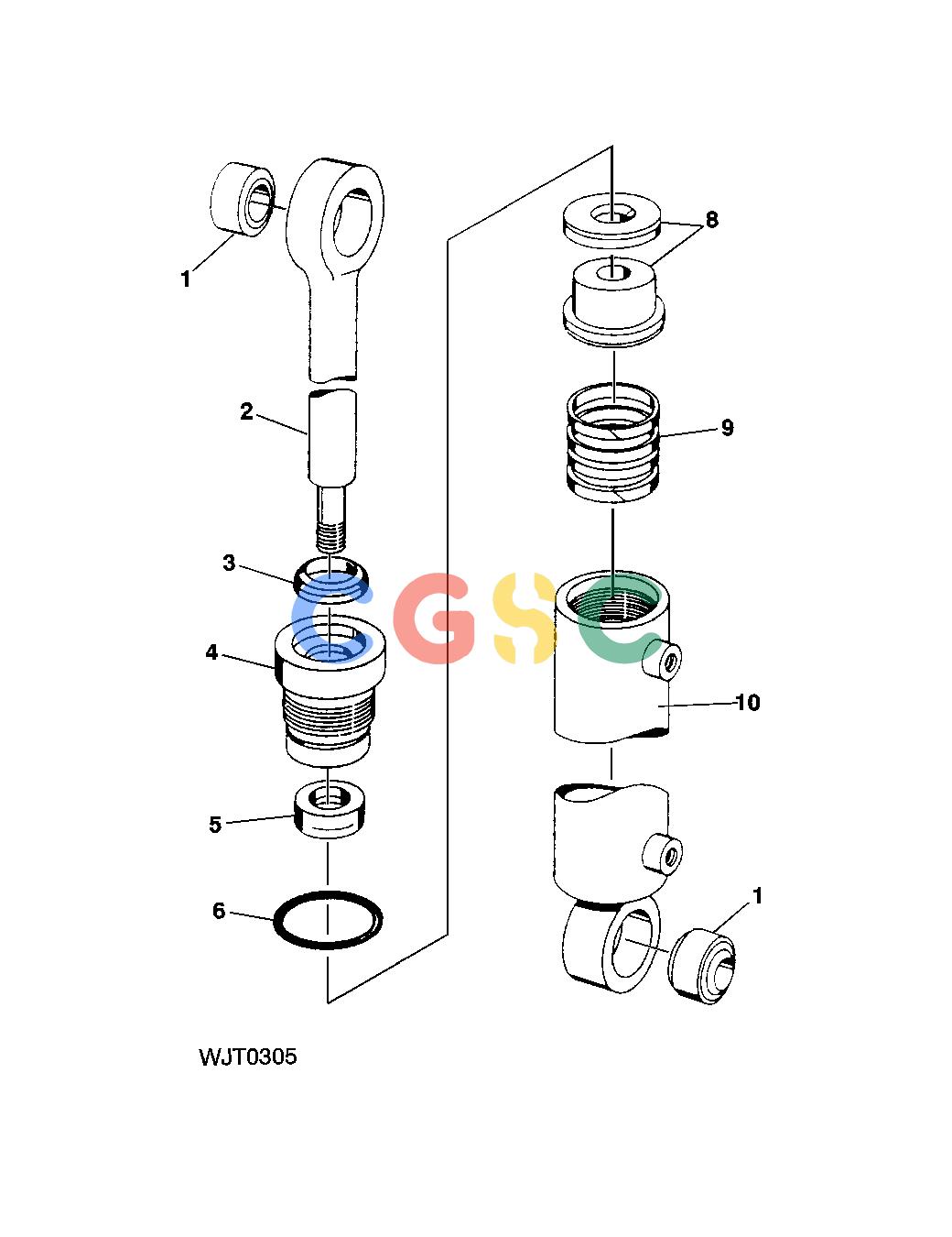 约翰迪尔零件查询HTH470HD - ATTACHMENTS HYDRAULIC CYLINDER FOR FLOATING TOP KNIFE, OPTION [K13]EPC John Deere online