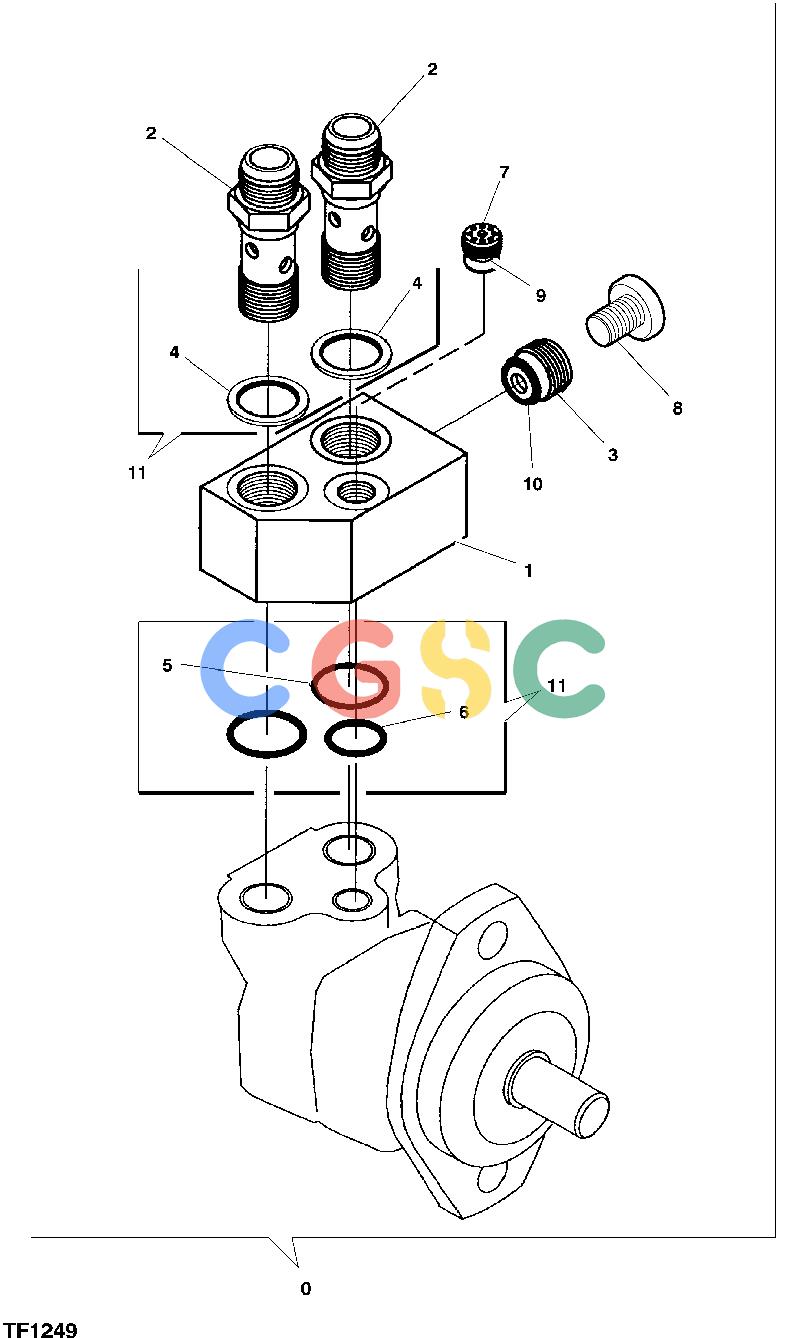 约翰迪尔零件查询HTH470HD - ATTACHMENTS BLOCK, SAW VALVE [F07]EPC John Deere online