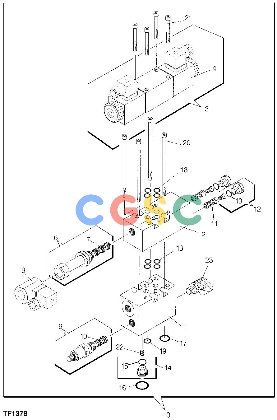 约翰迪尔零件查询HTH470HD - ATTACHMENTS VALVE BLOCK, TILT [G05]EPC John Deere online
