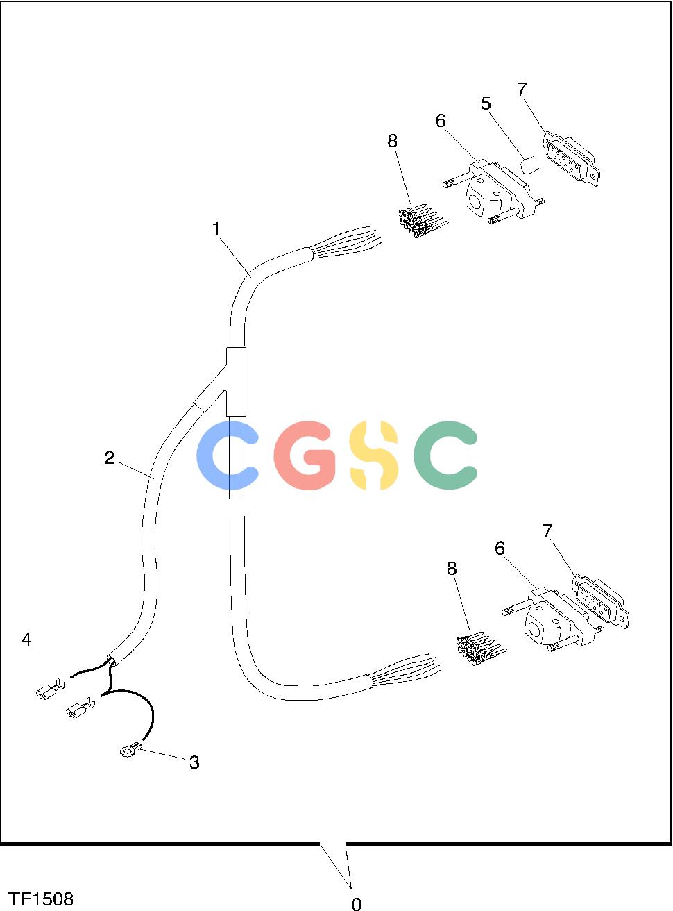 约翰迪尔零件查询T10 - ATTACHMENTS PRINTER CABLE [A18]EPC John Deere online