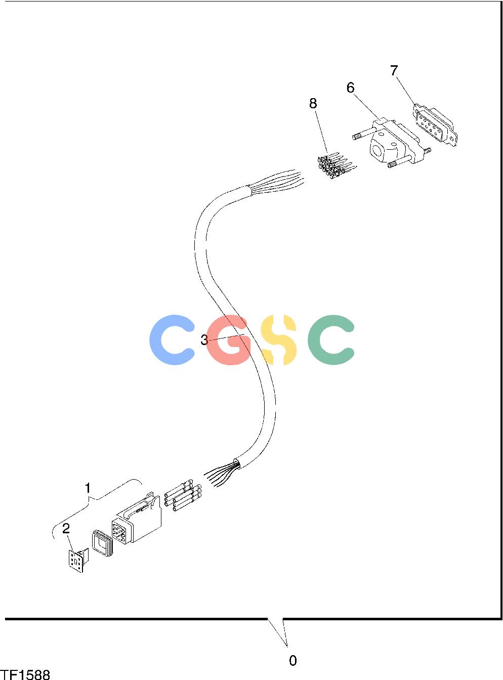 约翰迪尔零件查询T10 - ATTACHMENTS DISPLAY CABLE [A20]EPC John Deere online