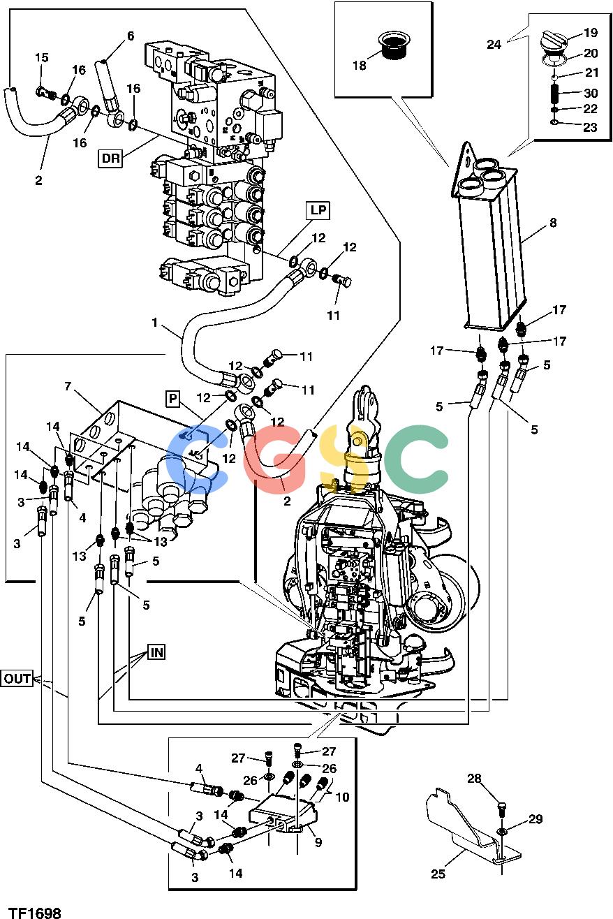 约翰迪尔零件查询HTH250 - ATTACHMENTS PAINT MARKING DEVICE ...WHH250X000XXX [F13]EPC John Deere online