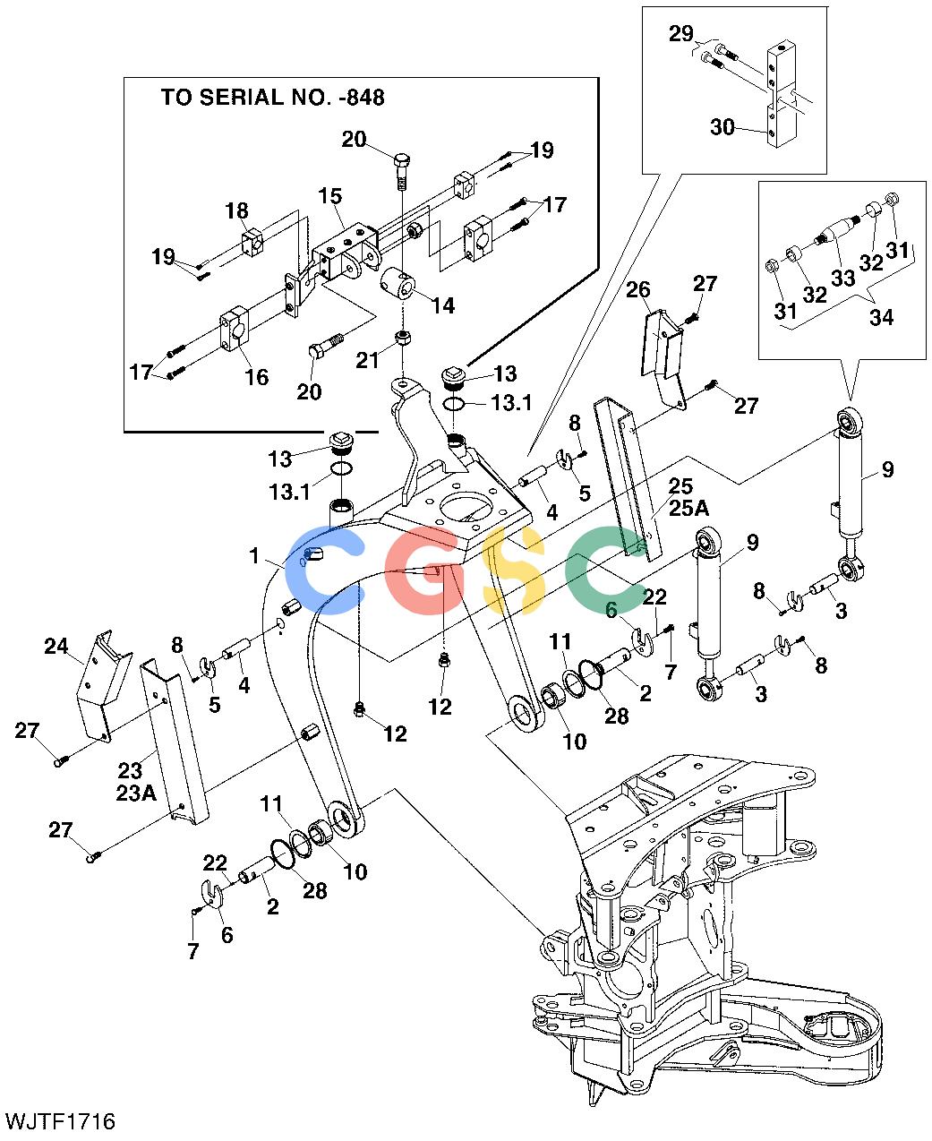 约翰迪尔零件查询HTH470HD - ATTACHMENTS TILT [A22]EPC John Deere online