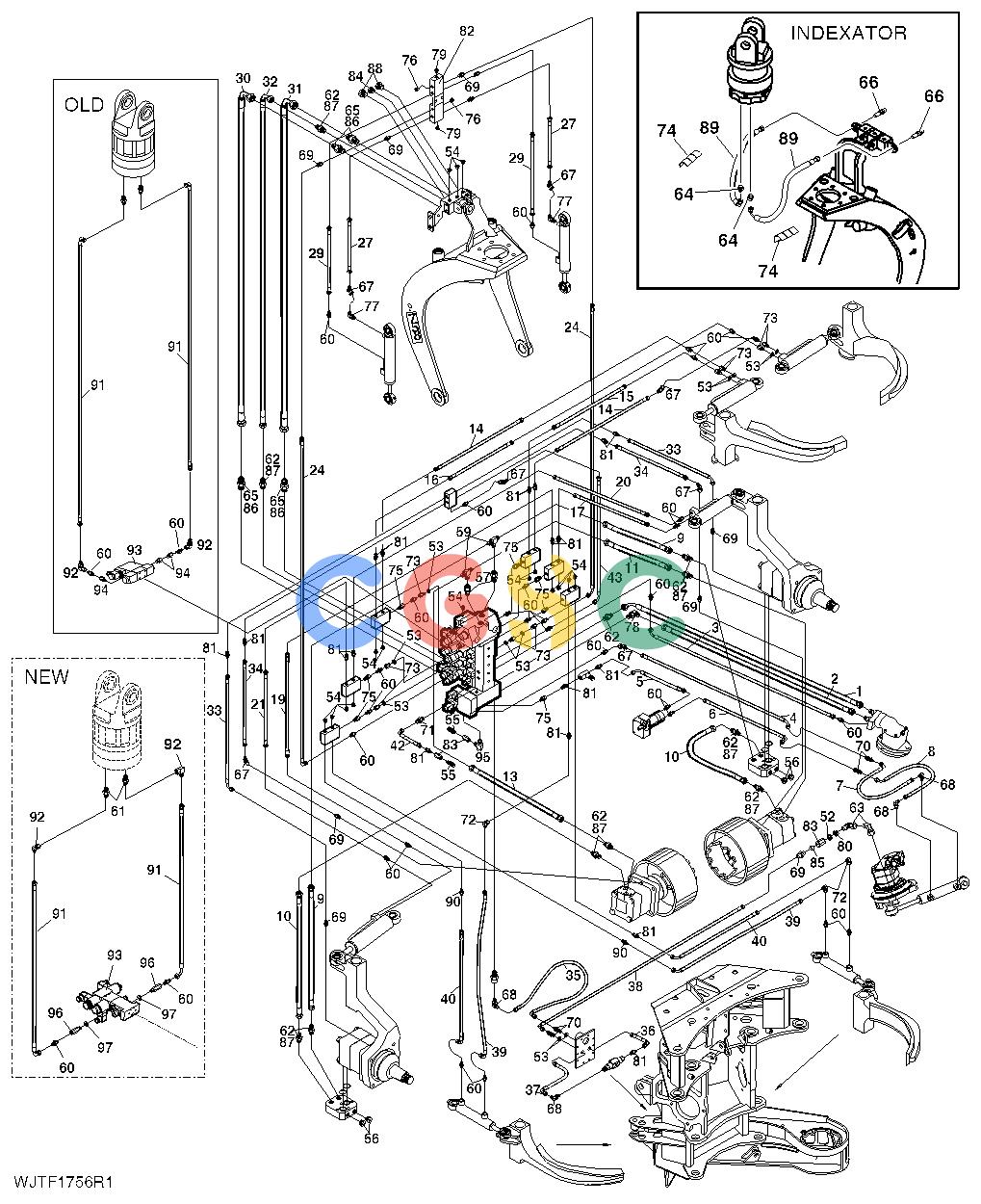 约翰迪尔零件查询HTH470HD - ATTACHMENTS HYDRAULIC MOUNTING [H11]EPC John Deere online