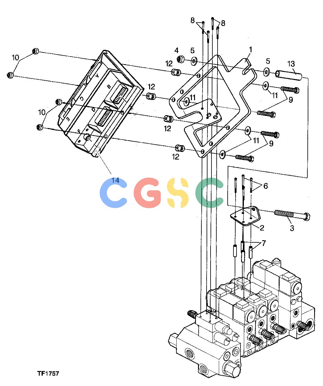 约翰迪尔零件查询HTH470HD - ATTACHMENTS ELECTRICAL BOX MOUNTING [B11]EPC John Deere online