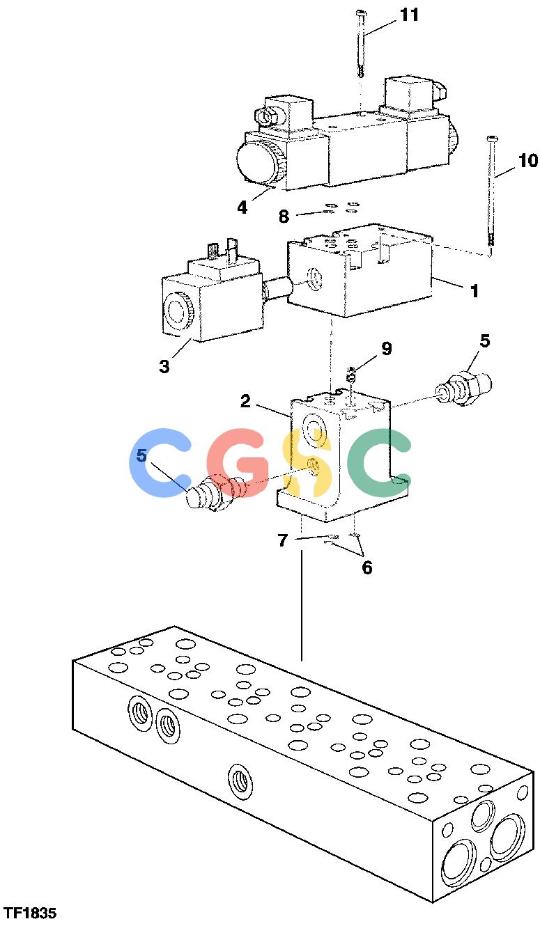 约翰迪尔零件查询HTH470HD - ATTACHMENTS VALVE BLOCK, ROTATOR ( OPTIONAL EQUIPMENT ) [F23]EPC John Deere online