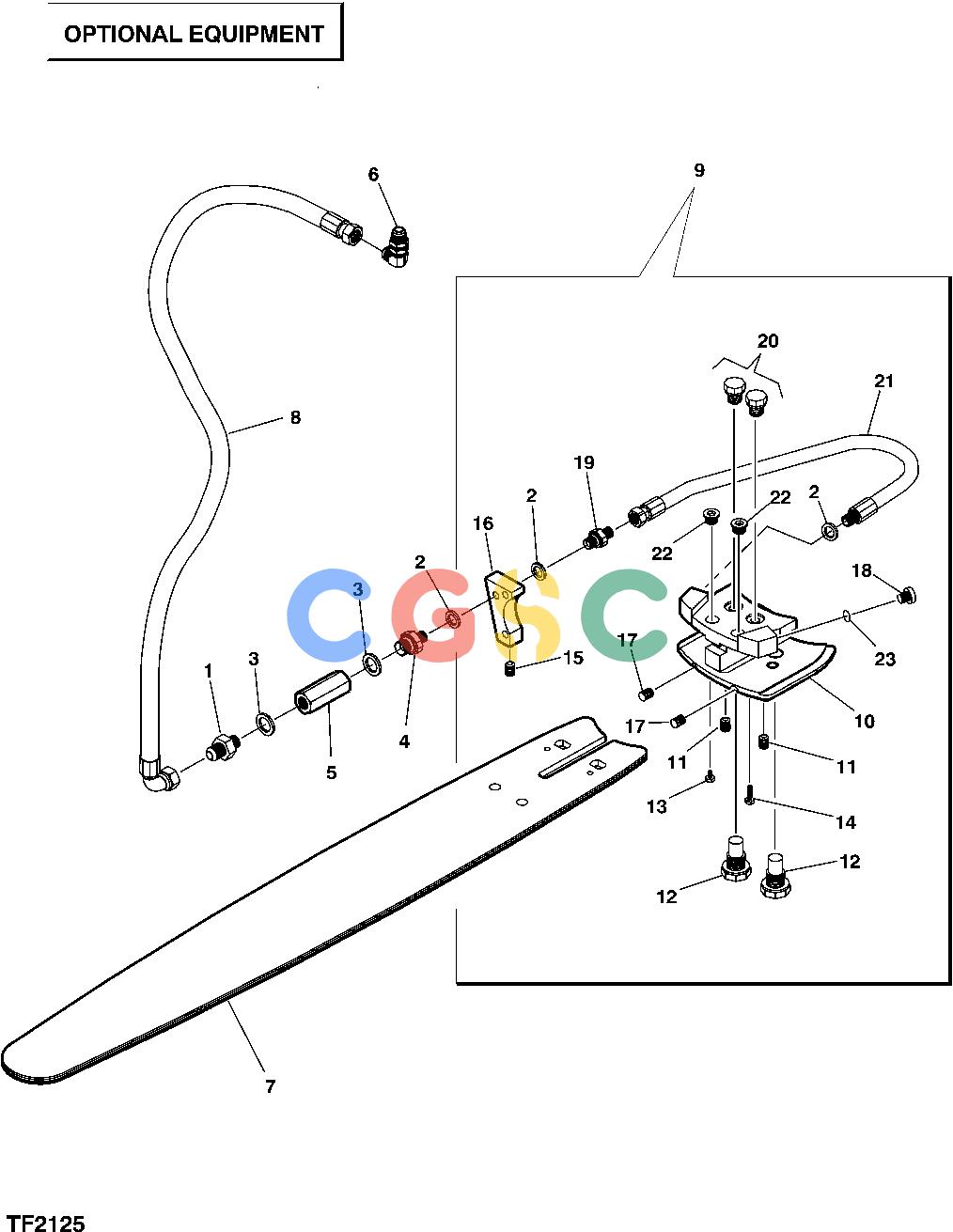 约翰迪尔零件查询HTH250 - ATTACHMENTS UREA DEVICE [B15]EPC John Deere online