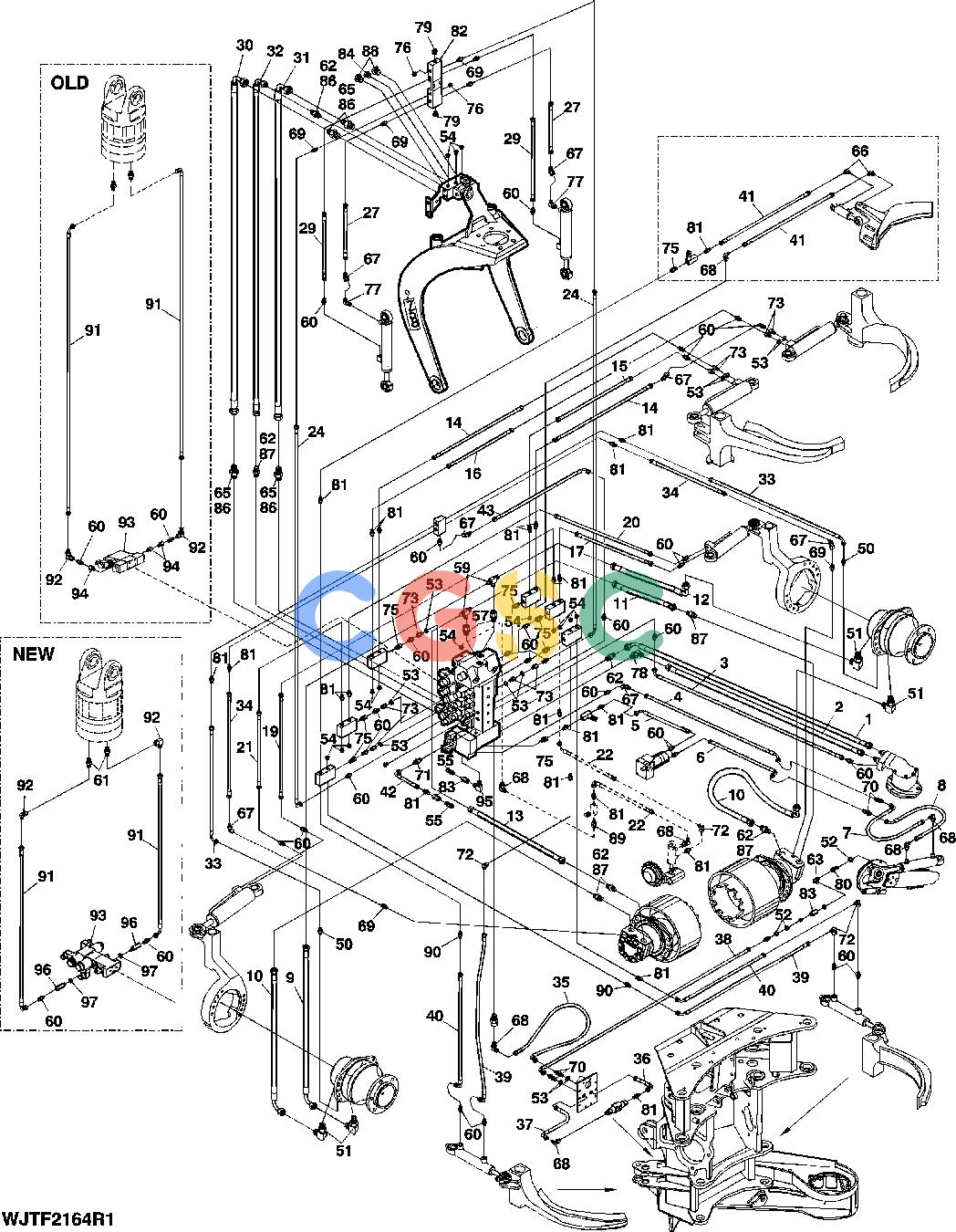 约翰迪尔零件查询HTH470HD - ATTACHMENTS HYDRAULIC MOUNTING, POCLAIN [H23]EPC John Deere online