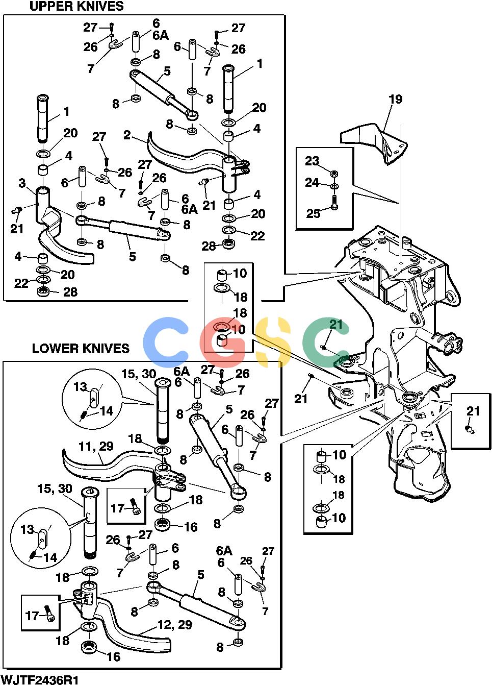 约翰迪尔零件查询HTH250 - ATTACHMENTS DELIMBER BLADES FROM SERIAL NO XXX- [A16]EPC John Deere online
