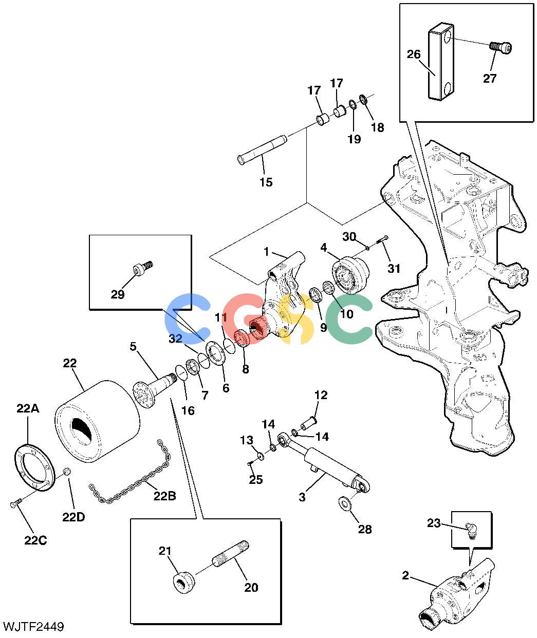 约翰迪尔零件查询HTH250 - ATTACHMENTS FEED WHEELS DEVICE [B01]EPC John Deere online
