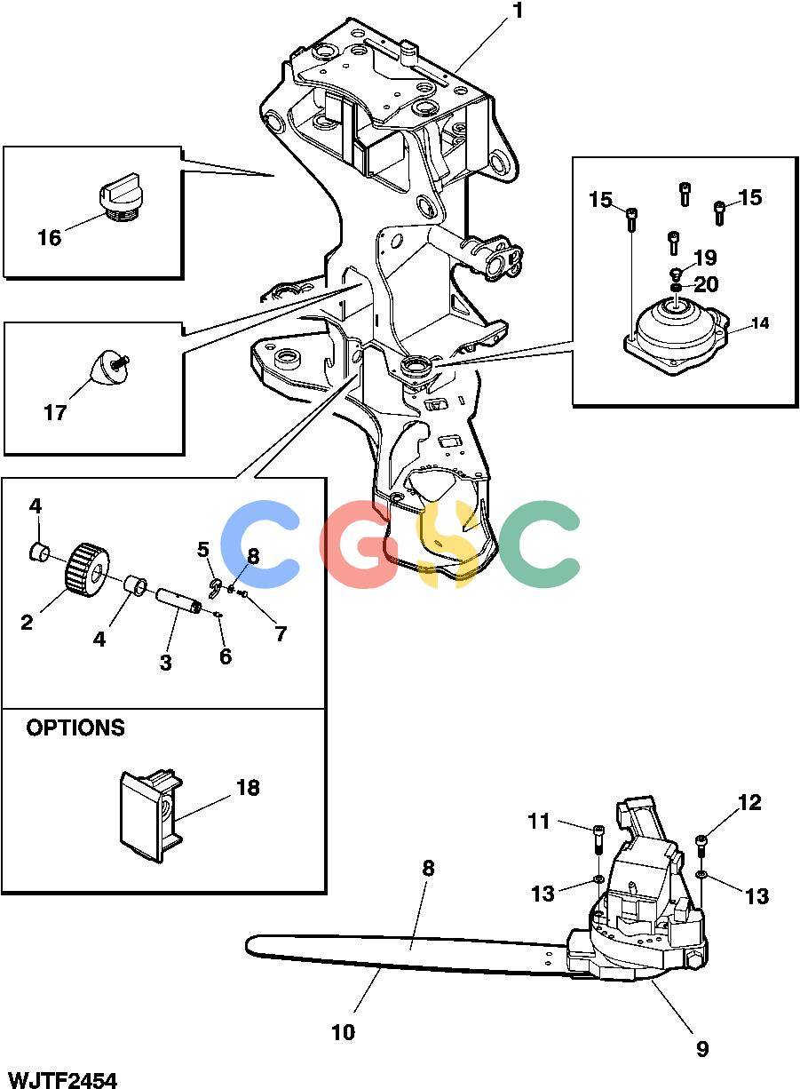 约翰迪尔零件查询HTH250 - ATTACHMENTS FRAME DEVICE [A22]EPC John Deere online